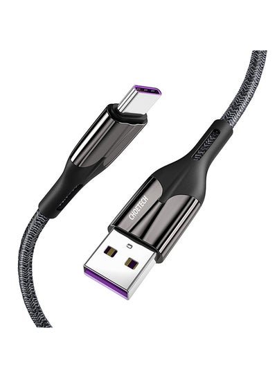 CHOETECH USB Type C 5A Supercharge Cable For Huawei P30, P20, Mate 20, Mate 20 Pro, Honor 20, Honor V20 Black