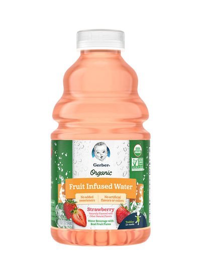 Gerber Organic Fruit Infused Water Strawberry 946ml