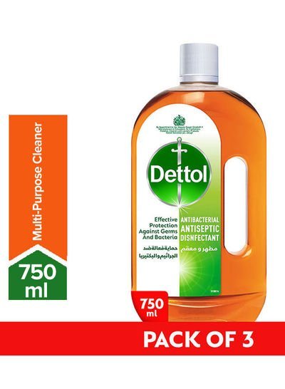 Dettol Antibacterial Disinfectant Liquid Pack Of 3 750ml