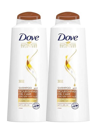 Dove Shampoo Nourishing Oil Multicolour 2x400ml