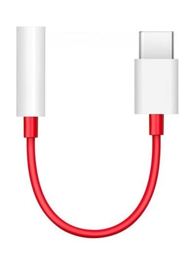 OnePlus Type-C To 3.5mm Aux Audio Cable Adapter Red/Silver/White