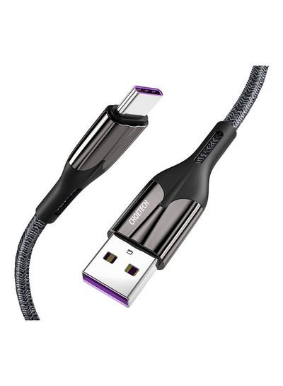 CHOETECH 1.2-Meter USB A To C Cable Black