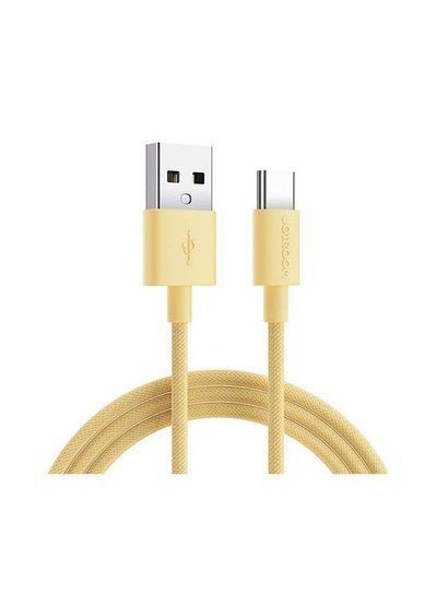Joyroom Type-C Colourful Fast Charging Cable For Andriod Mobiles 2 Meter Yellow