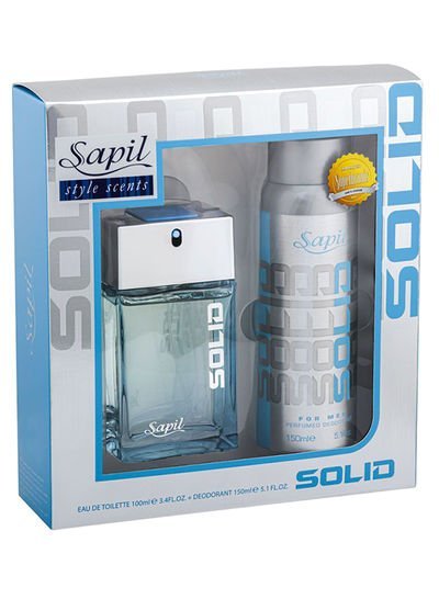 sapil Solid Gift Set Solid EDT (100 ml), Solid Deodorant (150 ml)
