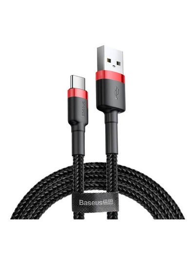 Baseus USB C Cable 2A Fast Charging Cable Nylon Braided Cafule Series – 3M USB Type C Charger Compatible for Samsung S21 S20 S9 Note 20 10 Huawei P30 P20 Lite Mate 20 Pro P20 LG G5 G6 Xiaomi Mi 11 Ultra A2 etc. Red-Black