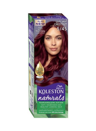 WELLA Koleston Naturals Permanent Hair Color Semi-Kit 5/45 Chestnut 110ml