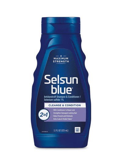 Selsun blue 2-in-1 Anti-dandruff Shampoo & Conditioner Blue 325ml