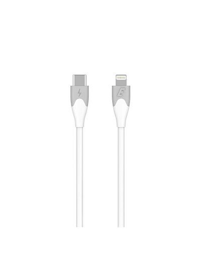 Energizer USB-C to Lightning Cable, (2 meter, MFi-Certified),Data Sync,60W PD Fast Charging Cable for iPhone 13/13 mini/13 Pro/13 Pro Max/12/12 mini/12 Pro/12 Pro Max/SE 2022/11/XR/XS Max/XS/X/8. White