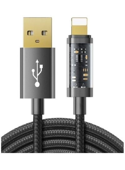 Joyroom 2.4A Fast Charging USB to Lightning iPhone Charging Data Cabl Black