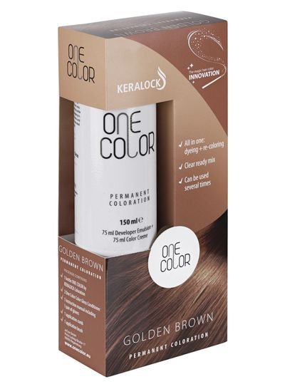KERALOCK KERALOCK GOLDEN BROWN PERMANENT COLORATION HAIR COLOR  DOES NOT REQUIR TO PREMIX MADE IN GERMANY