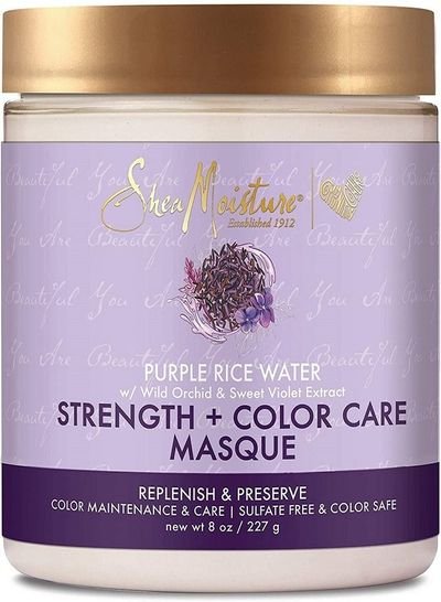 Generic Strength and Color Care Masque for Damaged Hair Purple Rice Water to Replenish and Preserve