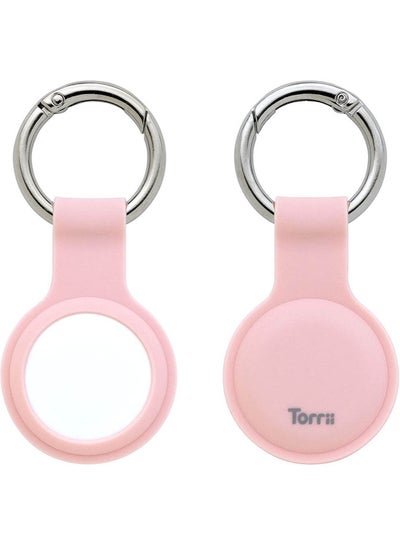 Torrii Bon Jelly Case Cover for AirTag Keychain Ring Holder – Pink