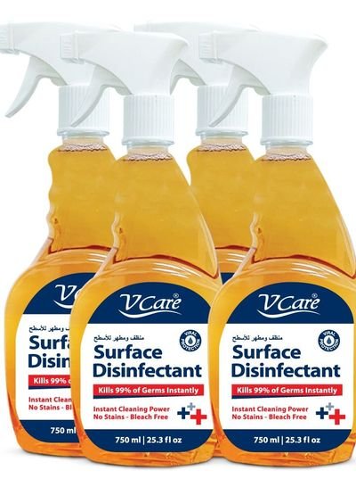 cool & cool V Care Surface Disinfectant 750ml Pack of 4 ‘