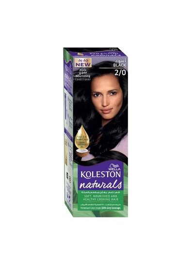 Wella Koleston Wella Koleston Naturals Permanent Hair Color Semi-Kit Black 2/0