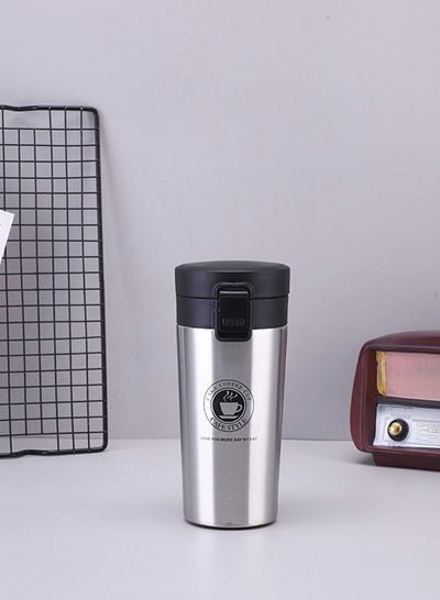 HomarKet Travel Coffee Mug with Splash Proof Sliding Lid, Double Wall Stainless Steel Vacuum Insulated Coffee Mug for Home and Office, Keep Beverages Hot or Cold