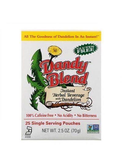 Dandy Blend Dandy Blend, Instant Herbal Beverage With Dandelion, Caffeine Free, 25 Single Serving Pouches