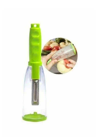 Generic Vegetable Peeler With Container Storage Box Green