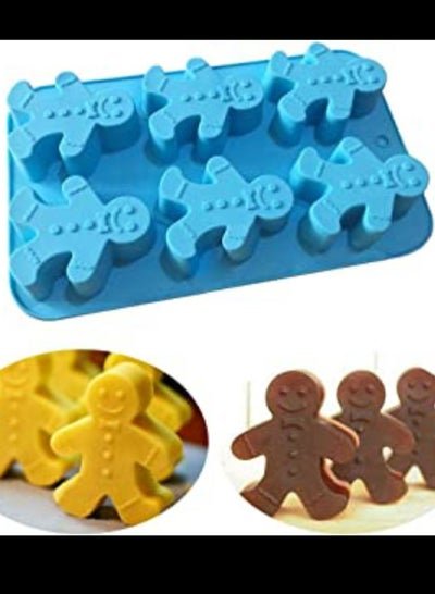 Generic Gingerbread Man Christmas Silicon mould For Baking , Soap and Candle making