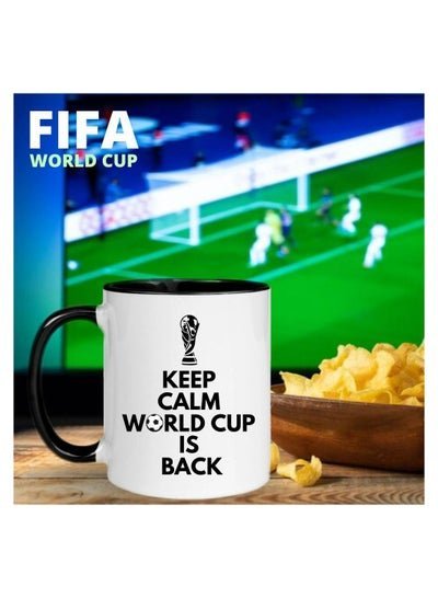 MEC Keep Calm FIFA World Cup Is Back Hot & Cold Beverages Cup Coffee Mug Espresso Gift  Coffee Mug Tea Cup Coffee Mug With Name Ceramic Coffee Mug Tea Cup Gift 11oz
