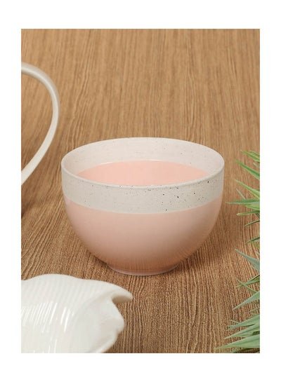 homes r us Pastel & Trend Porcelain Bowl, Pink – 15 cms