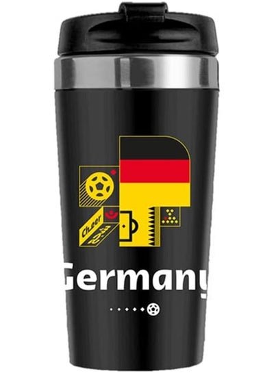 FIFA Football World Cup 2022 Printed Travel Mug With Lid Stainless Steel Germany