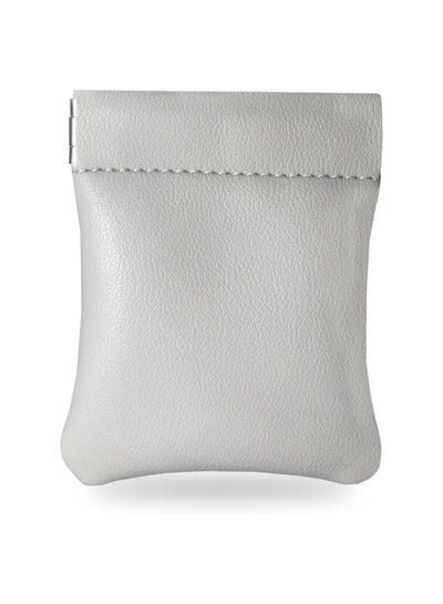 LeArt Leather Coin Holder Pouch (Light Grey)