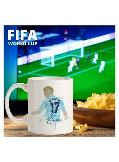 MEC FIFA World Cup Kevin De Bruyne Hot & Cold Beverages Cup Coffee Mug Espresso Gift  Coffee Mug Tea Cup Coffee Mug With Name Ceramic Coffee Mug Tea Cup Gift 11oz