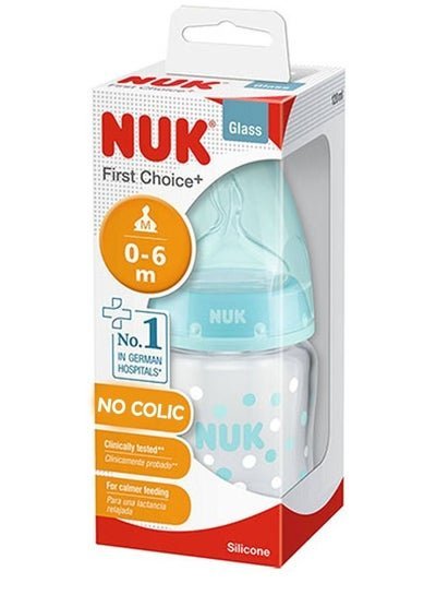 NUK NUK – First Choice Plus Glass Bottle 120ml – Assorted
