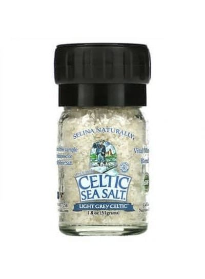 Celtic Sea Salt Celtic Sea Salt, Light Grey Celtic, Vital Mineral Blend, Mini Salt Grinder, 1.8 oz (51 g)