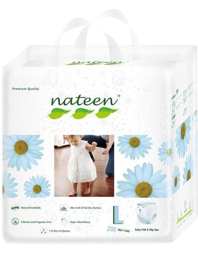nateen Nateen Premium Care Baby Pants Diapers,Size 4(9-14kg),Large Baby Pull Ups,20 Count Diaper Pants,Super Absorbent,Ultra Thin Baby Diapers Pants.