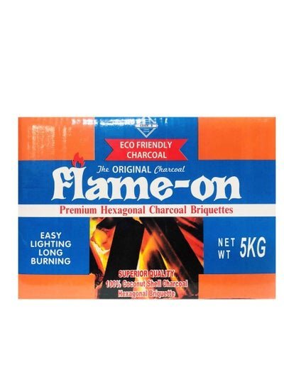 Flame-on Flame-On Hexagonal Charcoal Briquettes (5 kg)