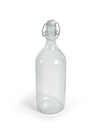 Royalford Royalford Glass Bottle- RF11236|1000 ML| Transparent Borosilicate Glass Bottle| Perfect for Storing Beverages, Water, Oil, Vinega
