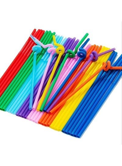 SNH PACKing Fancy Plastic Straw 6mm Drinking Straws Colorful, Flexible Bendy Party Fancy Straws, Colorful Flexible Drinking Straws, Disposable Straws, Extra Long Flexible Party Fancy Straws – Pack Of 500 Pieces.