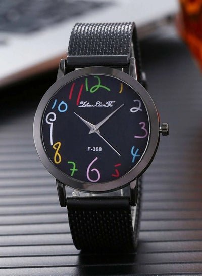 Zhou Lianfa Men Watch Wrist Watch Round Pointer Quartz Watch Black