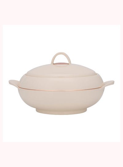 Royalford Omega Gold Insulated Casserole, Firm Twist Lock, RF11152 | Strong Handles | 2500ml Double Wall Insulated Serving Pot, Chapati Storage Box, Roti Serving Pot, Chapati Dabba