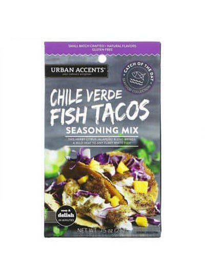 URBAN ACCENTS Urban Accents, Chile Verde Fish Tacos Seasoning Mix, 0.75 oz (21 g)