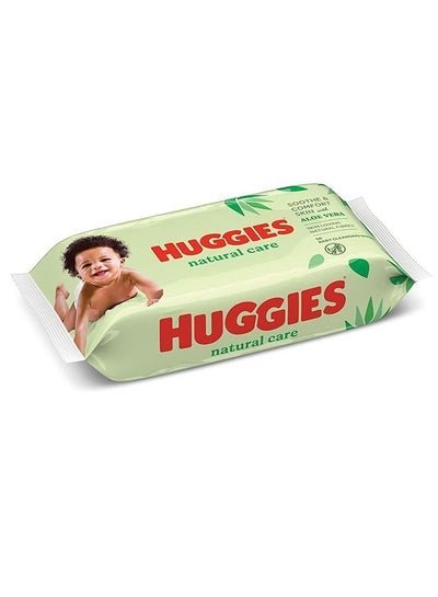 HUGGIES Natural Care Baby Wipes Aloe Vera, 56 Wipes