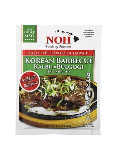 NOH Foods of Hawaii NOH Foods of Hawaii, Korean Barbecue Kalbi or Bulgogi Seasoning Mix, 1.5 oz (42 g)