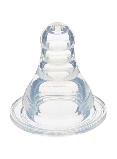 pigeon Peristaltic Silicone Slim Neck Nipple, Slow Flow, 0-3 M – Clear