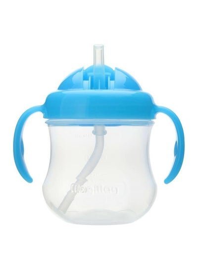 pigeon Mag Spout Staw Cup Leak And Spill Proof For Baby 200 Ml- Clear/Sky Blue- 15735