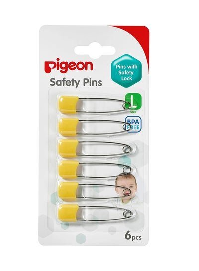 pigeon Safety Pin, Pack of 6 – Assorted