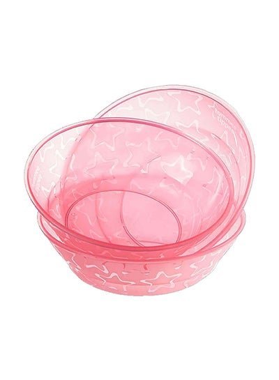 tommee tippee Compact Essentials Feeding Bowls Safe And Durable BPA Free Material, 12+ M, Pack Of 3 – Pink