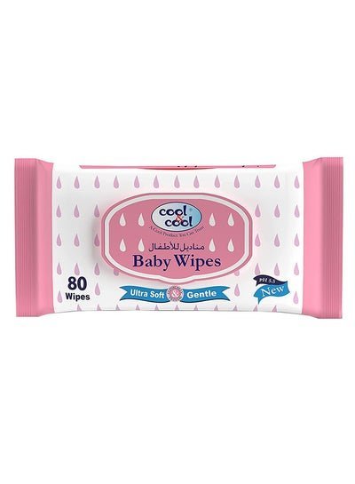 cool & cool Baby Wipes Regular, 80’s- Pack of 1