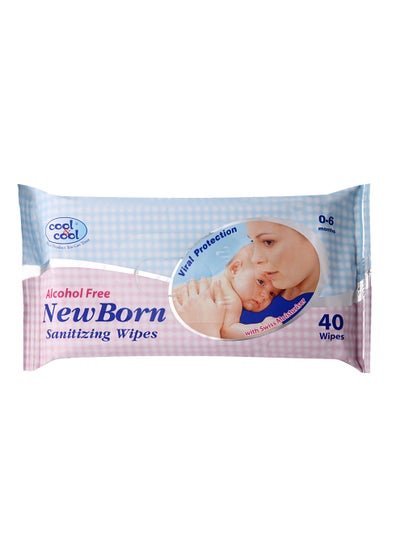 cool & cool New Born Sanitizing Wipes 40