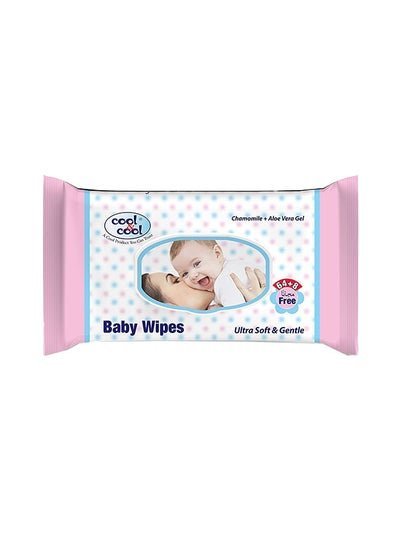 cool & cool Baby Wipes 64+8 Wipes Free