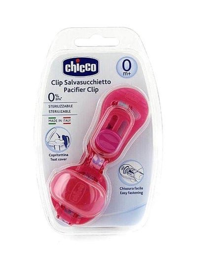 Chicco Baby Pacifier Clip, Pink