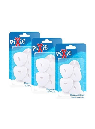 Pixie Pack Of 3 Plug Socket Covers, 6 Count