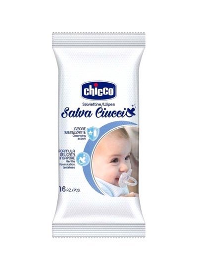 Chicco Cleasning Wipes For Soother, 16 Pieces