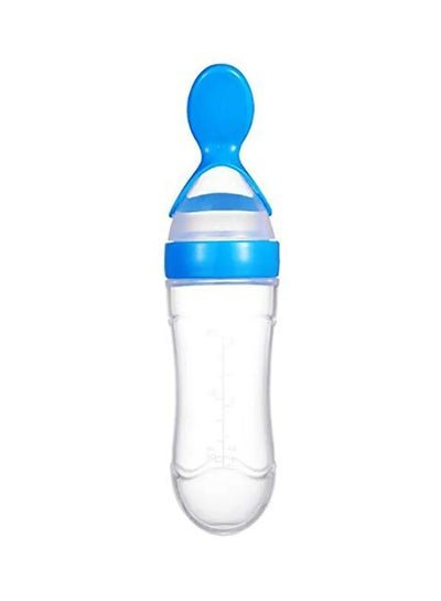 QiaoKai Ultra-Soft Silicone Baby Light Weight Food Dispensing Bottle With Spoon