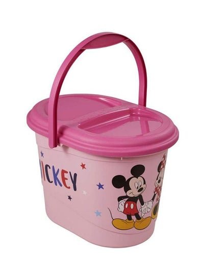 keeeper Disney Baby Mickey Minnie Polypropylene Nappy Bin – Pink